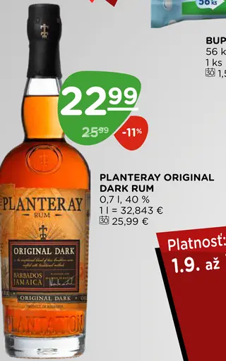 Planteray original dark rum