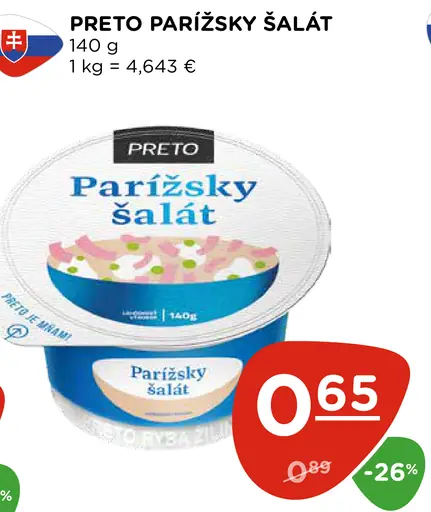 Preto parížsky šalát