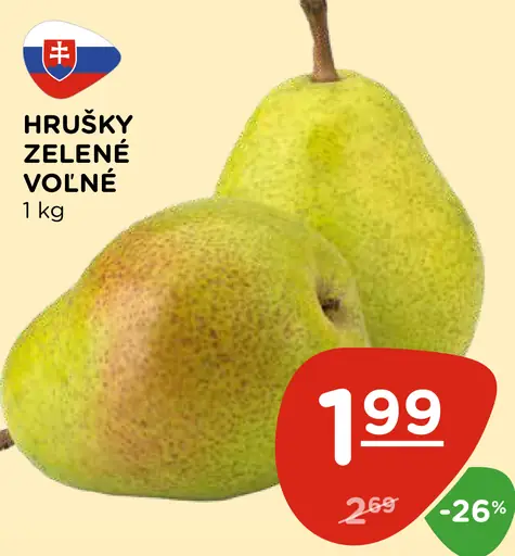 Hrušky zelené