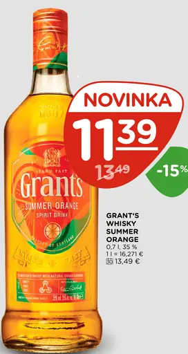 Grant's Whisky Summer Orange