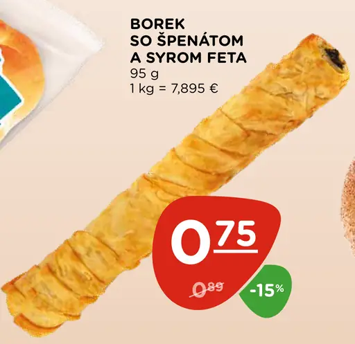 Borek so špenátom a syrom feta