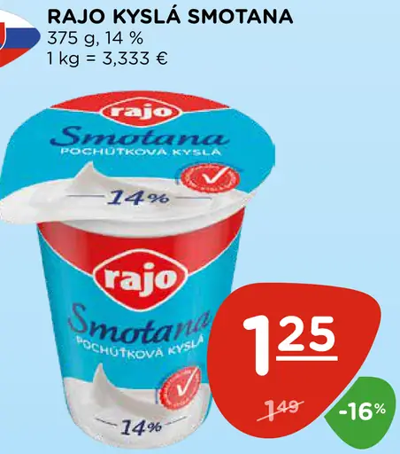 Rajo Kyslá smotana