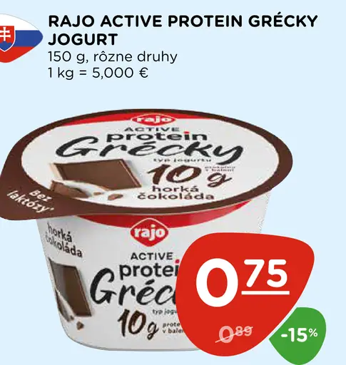 Rajo Active Protein Grécky jogurt