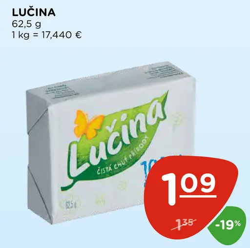 Desaťpercentný mliečny výrobok Lúčina