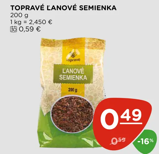 Topravé ľanové semienka
