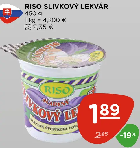 Riso slivkový lekvár
