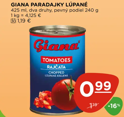 Giana Pasírované paradajky
