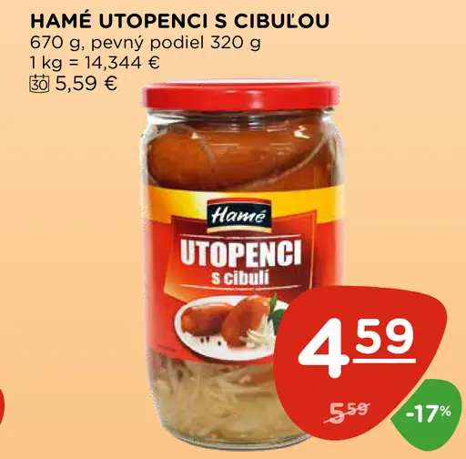 Hamé Utopenci s cibuľou