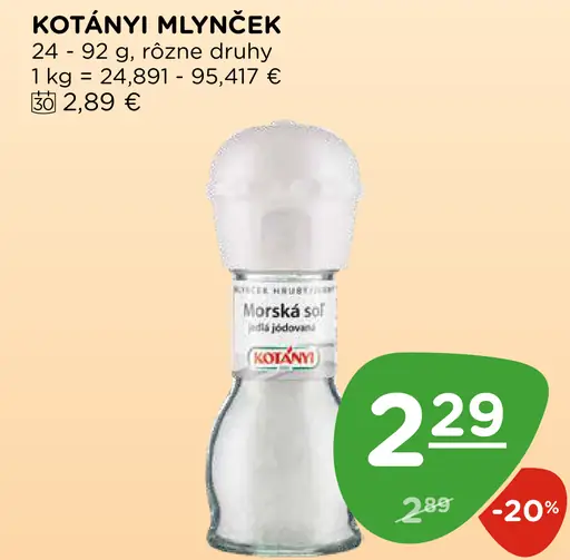 Kotányi mlynček