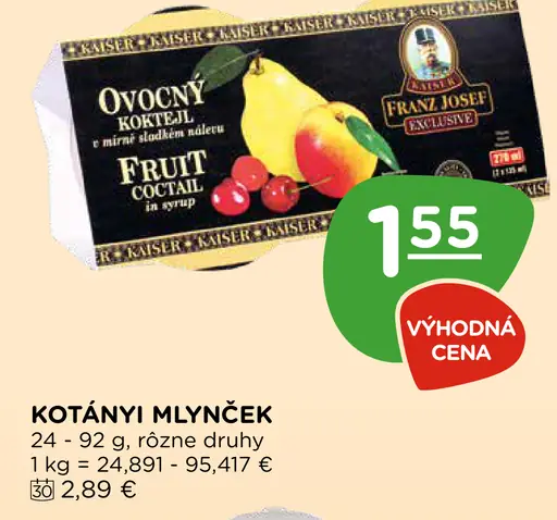 Franz Josef ovocný koktail v náleve