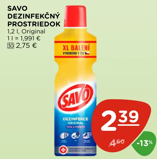 Savo dezinfekčný prostriedok