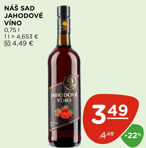 Náš sad Jahodové víno