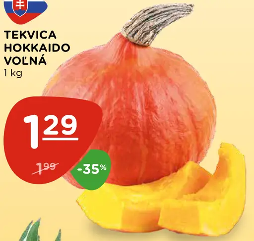Tekvica Hokkaido voľná