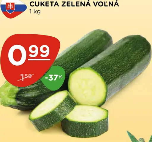 Cuketa zelená voľná