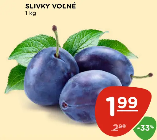 Slivky voľné