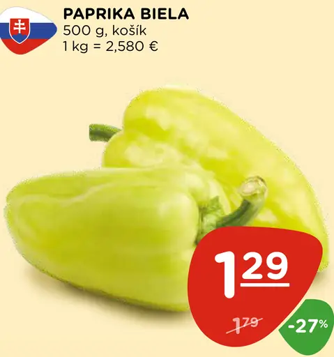 Paprika biela
