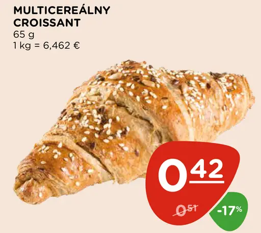 Multicereálny croissant