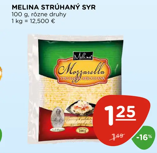 Melina strúhaný syr