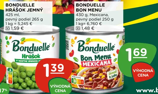 Bonduelle Hrášok jemný
