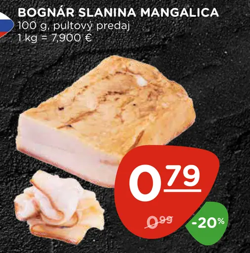 Bognár slanina Mangalica