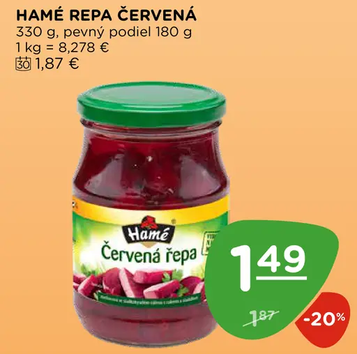Hamé Repa Červená