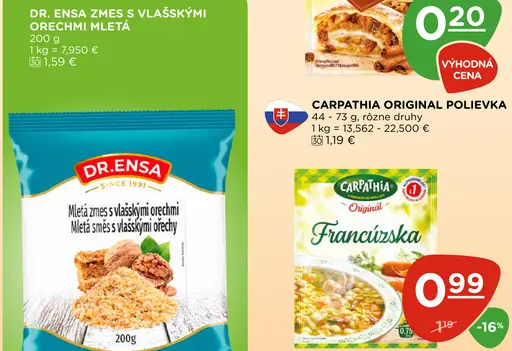 Dr. Ensa Zmes s Vlašskými Orechmi Mletá