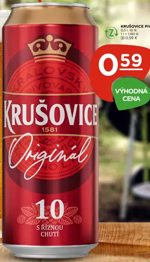 Krušovice original plechovka