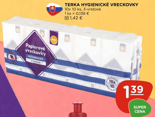 Terka hygienické vreckovky
