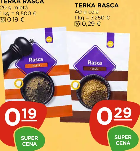 Terka rasca mletá