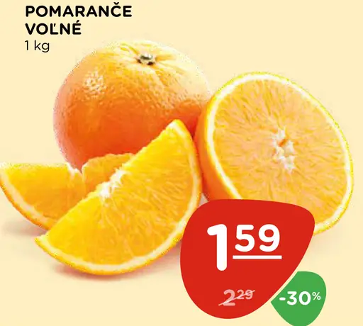 Pomaranče voľné