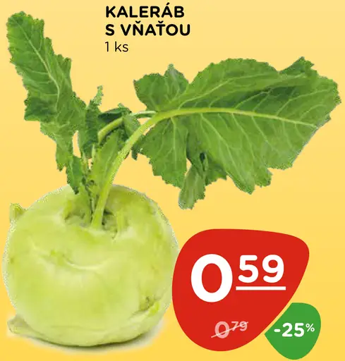 Kaleráb s vňaťou