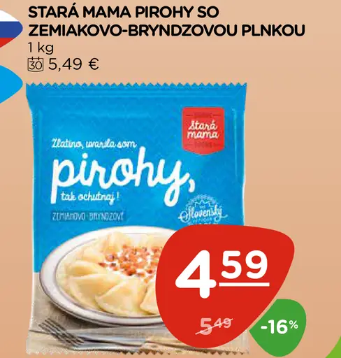 Stará mama pirohy so zemiakovo-bryndzovou plnkou