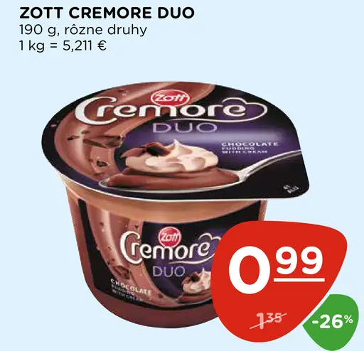 Zott Cremore Duo