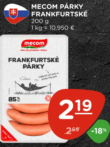 Mecom Frankfurtské párky