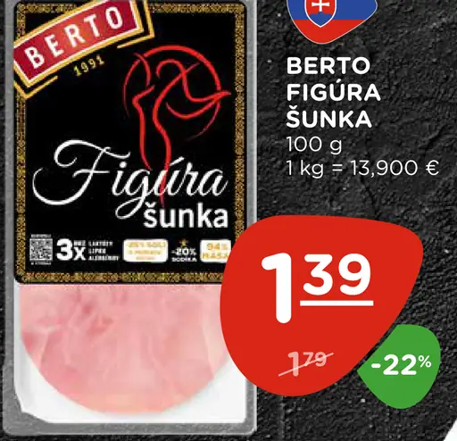 Berto Bertík šunka bravčová