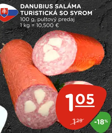 Danubius Saláma Turistická so syrom
