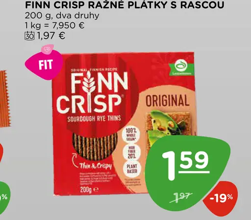 FINN CRISP Ražné plátky s rascou