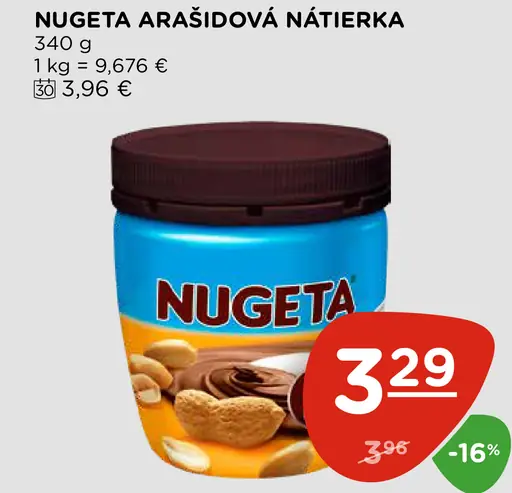 Nugeta Arašidová nátierka