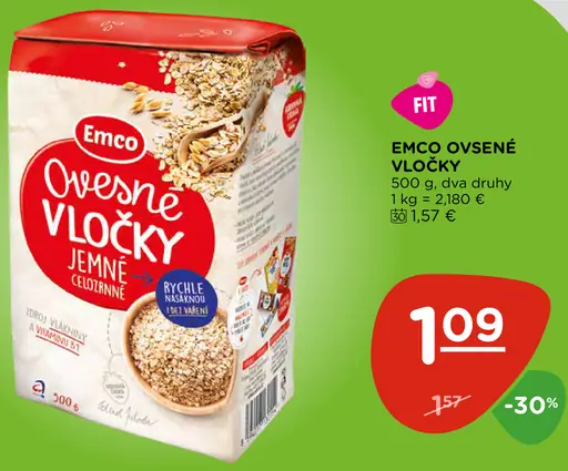 Emco ovsené vločky jemné