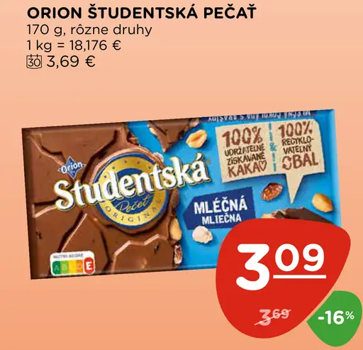 ORION ŠTUDENTSKÁ PEČAŤ