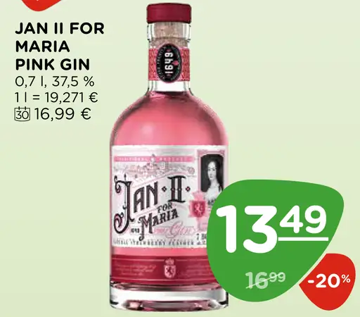 Jan II for Maria Pink Gin