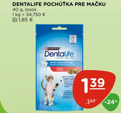 Dentalife Pochúťka pre mačku