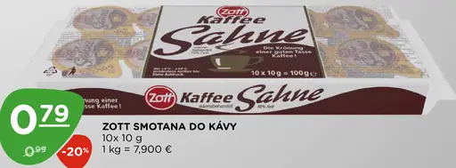 Zott Smotana do kávy