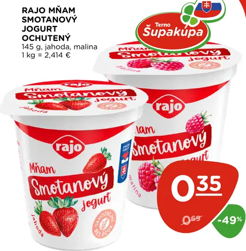 Rajo Mňam Smetanový Jogurt