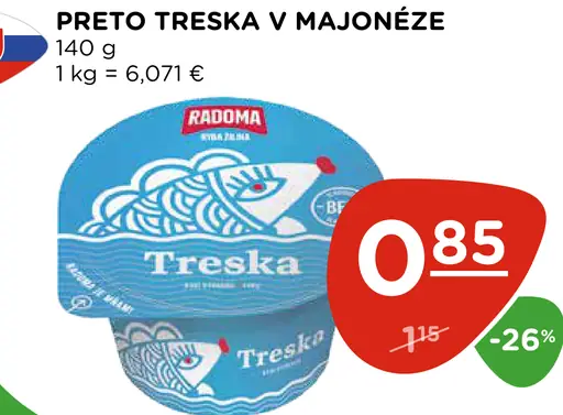 Preto treska v majonéze