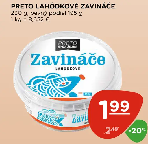 Preto lahôdkové zavináče