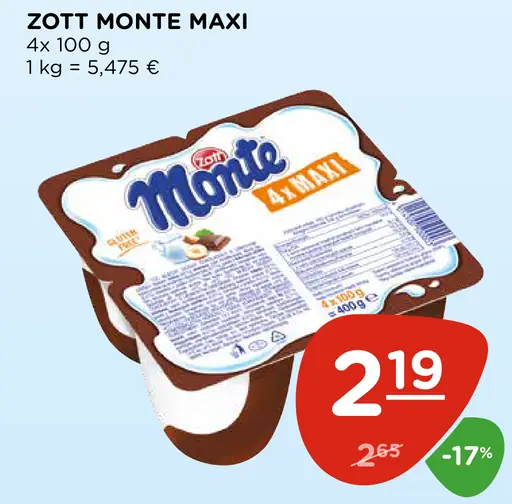 Zott Monte Maxi