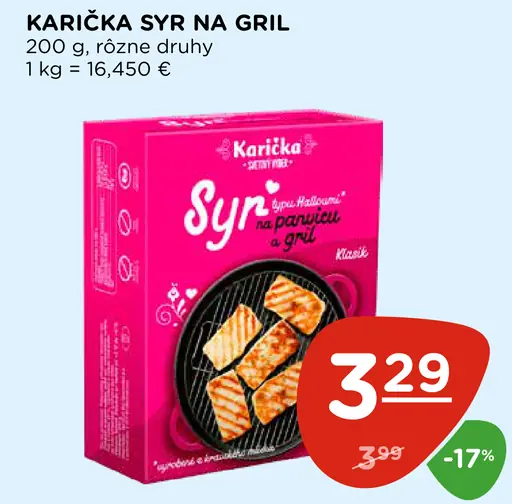 Karička syr na gril