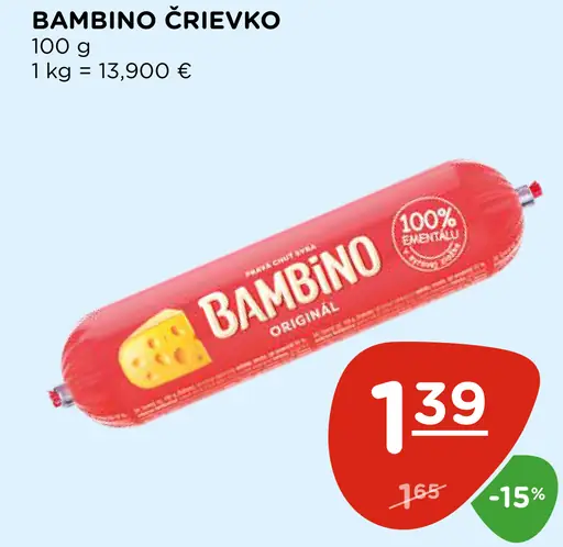 Bambino črievko