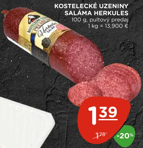 Kostelecké Uzeniny Saláma Herkules